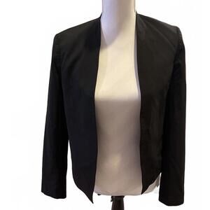 Theory Women's Classic Black Blazer Jacket Size 6 96% Wool 4% Elastine